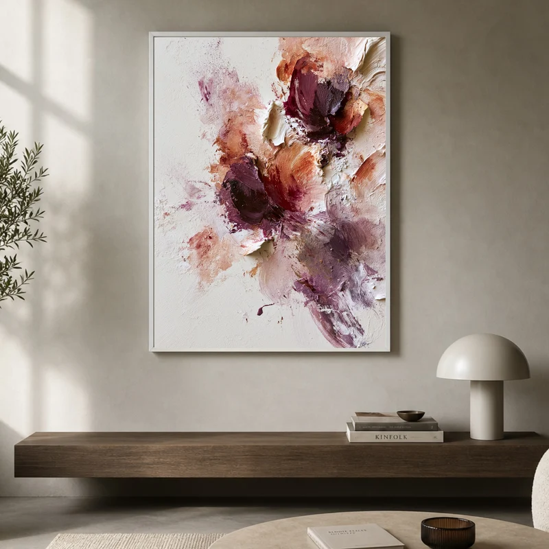 Blüten in Bordeaux Poster