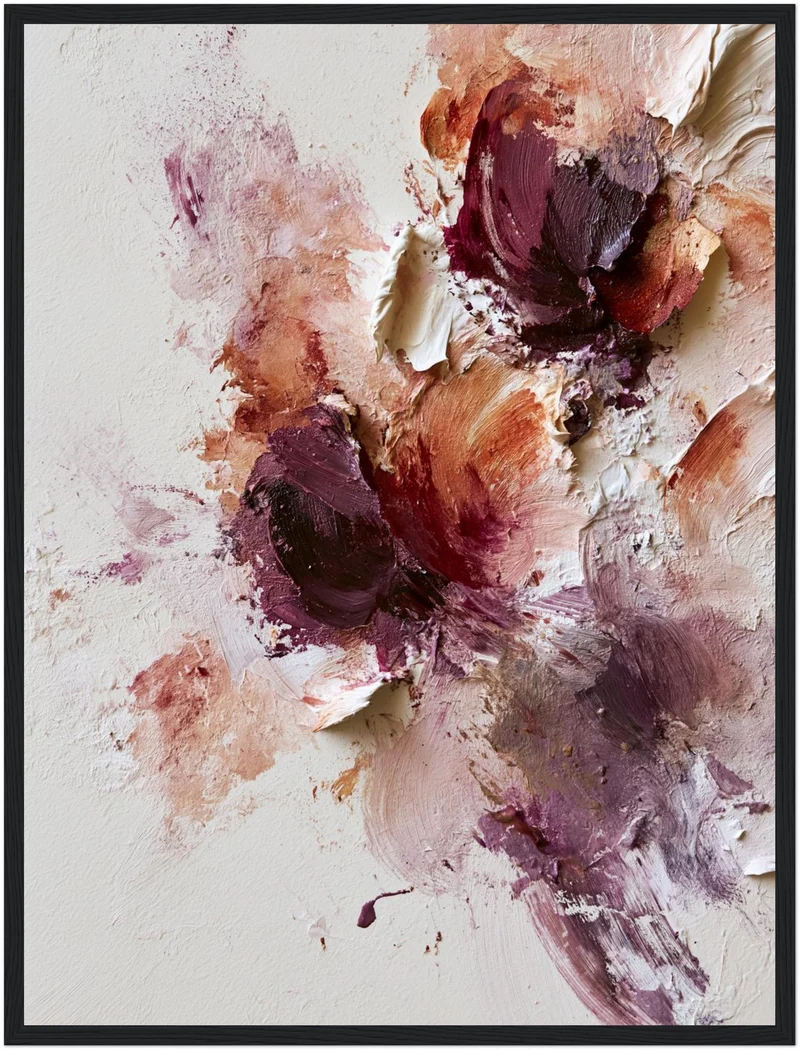 Blüten in Bordeaux Poster