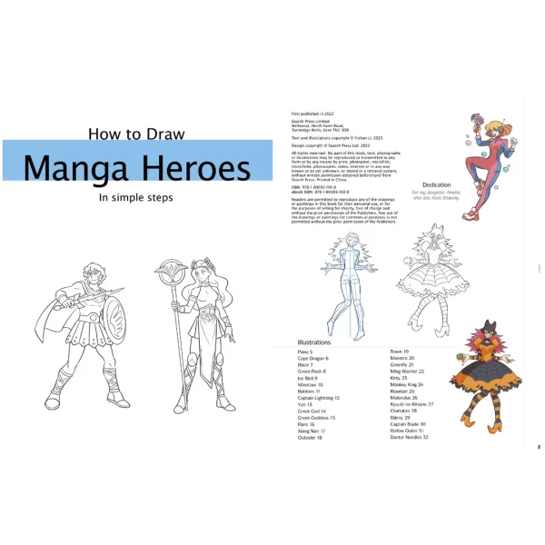 Search Press Books - How to Draw - Manga Heroes