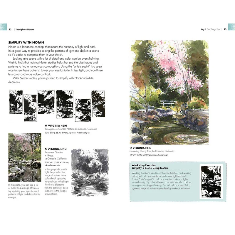 Walter Foster Books - The Urban Sketching Handbook Spotlight on Nature