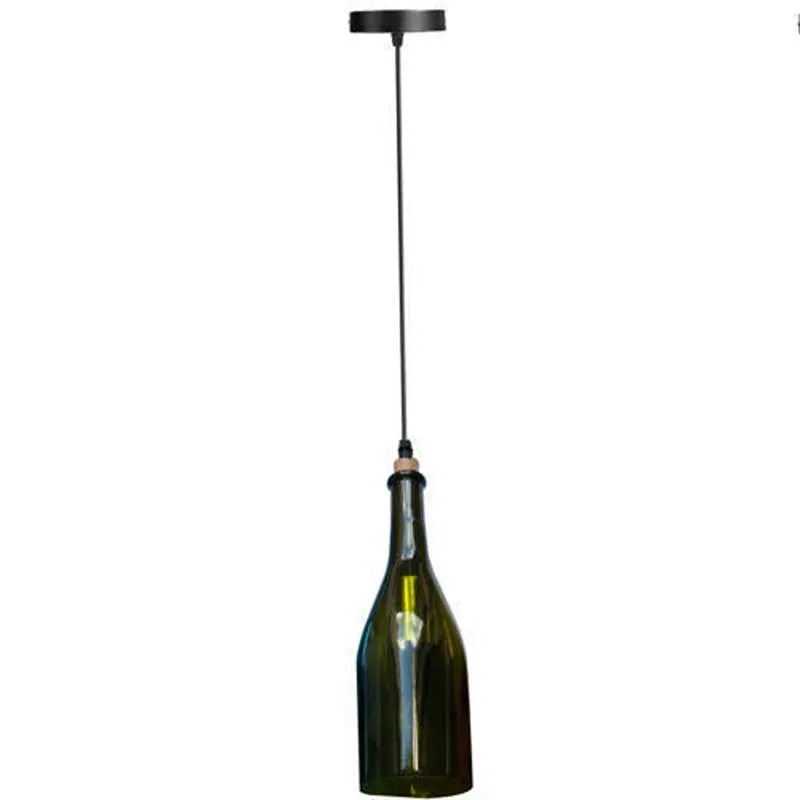 LEDSONE Weinflaschen Pendelleuchte Glas-Hängelampe ~2582