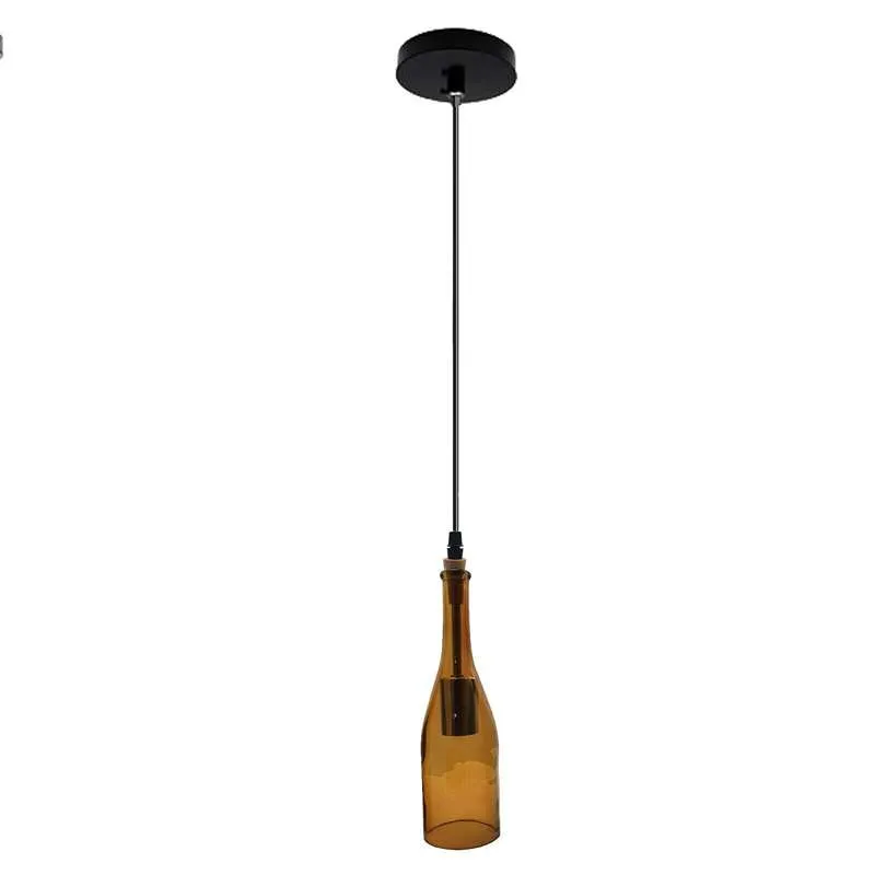 LEDSONE Weinflaschen Pendelleuchte Glas-Hängelampe ~2582