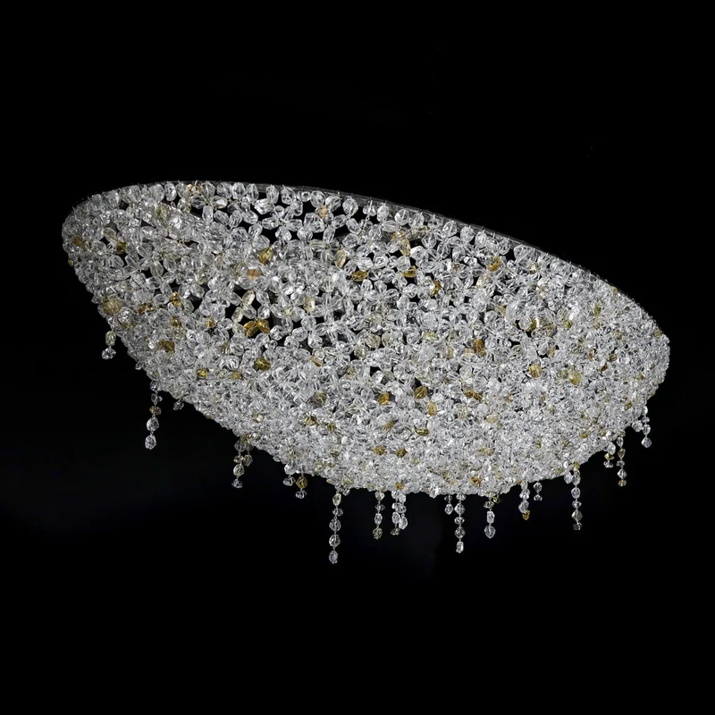 Casa Padrino Luxus Barock Kristall Wandleuchte Silber 100 x 54 x H. 30 cm - Prunkvolle Messing Wandleuchte mit böhmischem Kristallglas - Barock Möbel - Edel & Prunkvoll