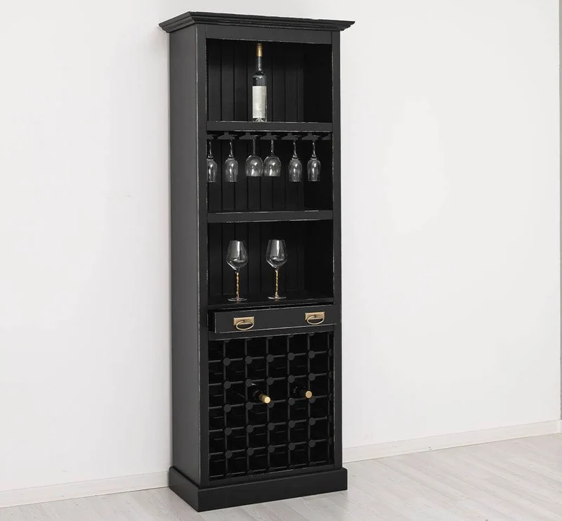 Weinregal aus Massivholz in verschiedenen Farben für 36 Flaschen