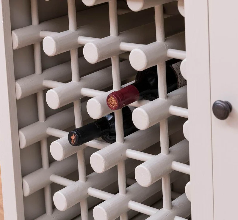 Weinschrank aus Massivholz | Weinregal für 20 Flaschen