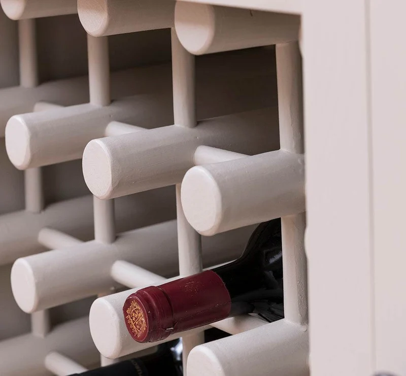 Weinschrank aus Massivholz | Weinregal für 20 Flaschen
