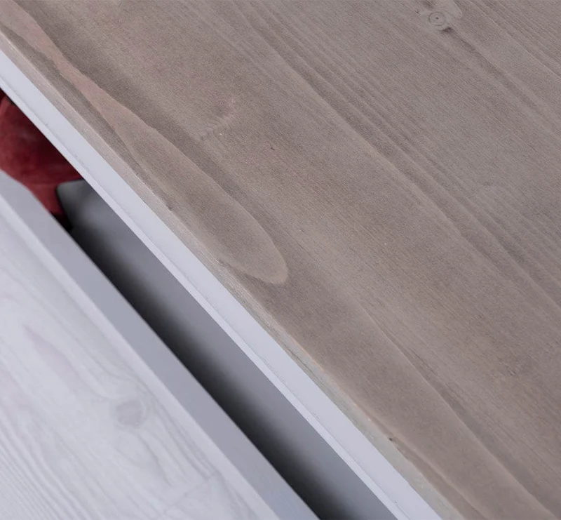 Schuhbank aus Massivholz | Schuhregal mit Sitzbank