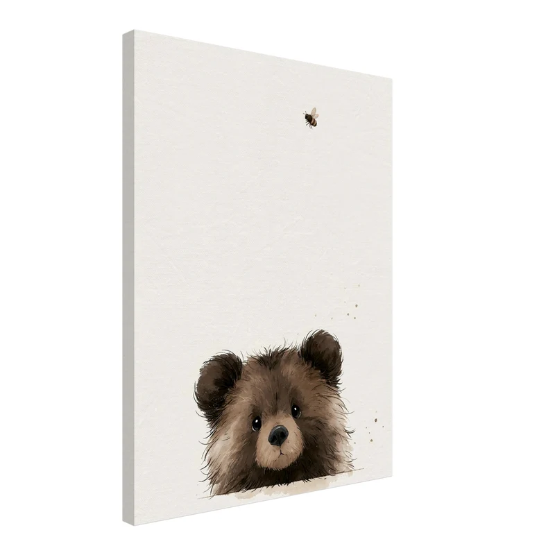 Bärchen und die Biene Leinwand