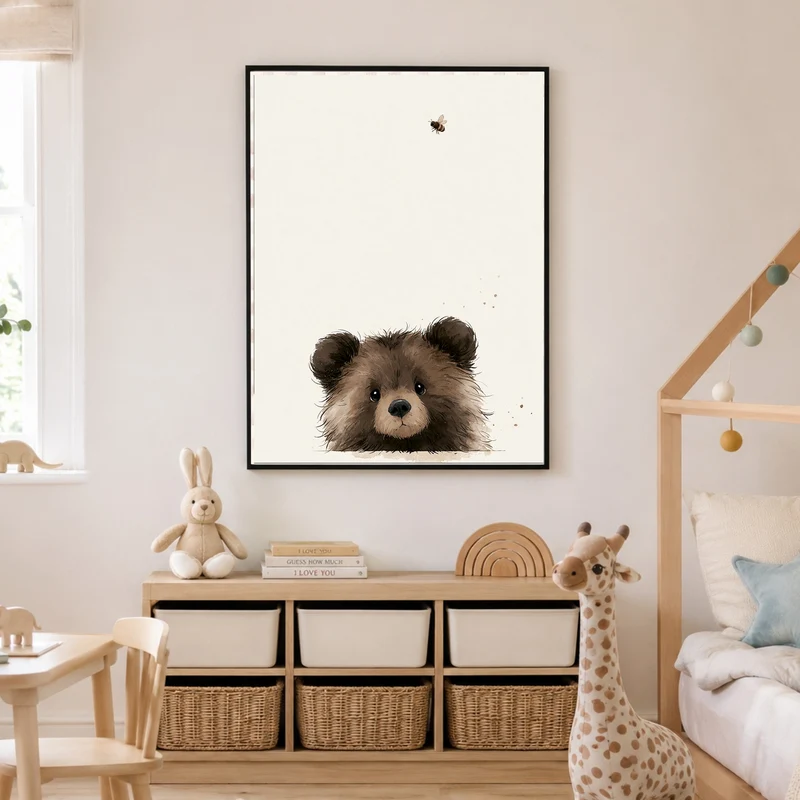 Bärchen und die Biene Poster