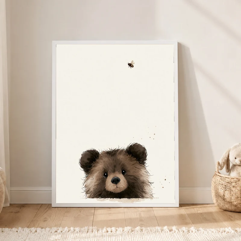 Bärchen und die Biene Poster