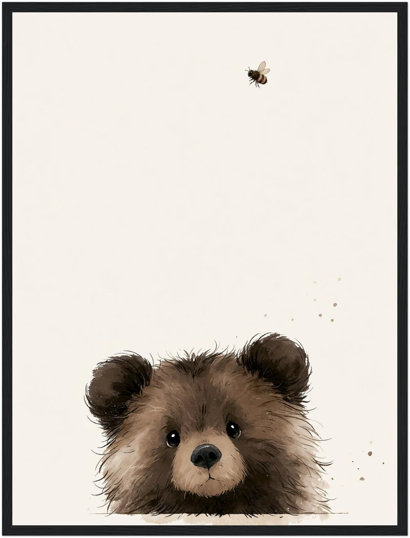 Bärchen und die Biene Poster