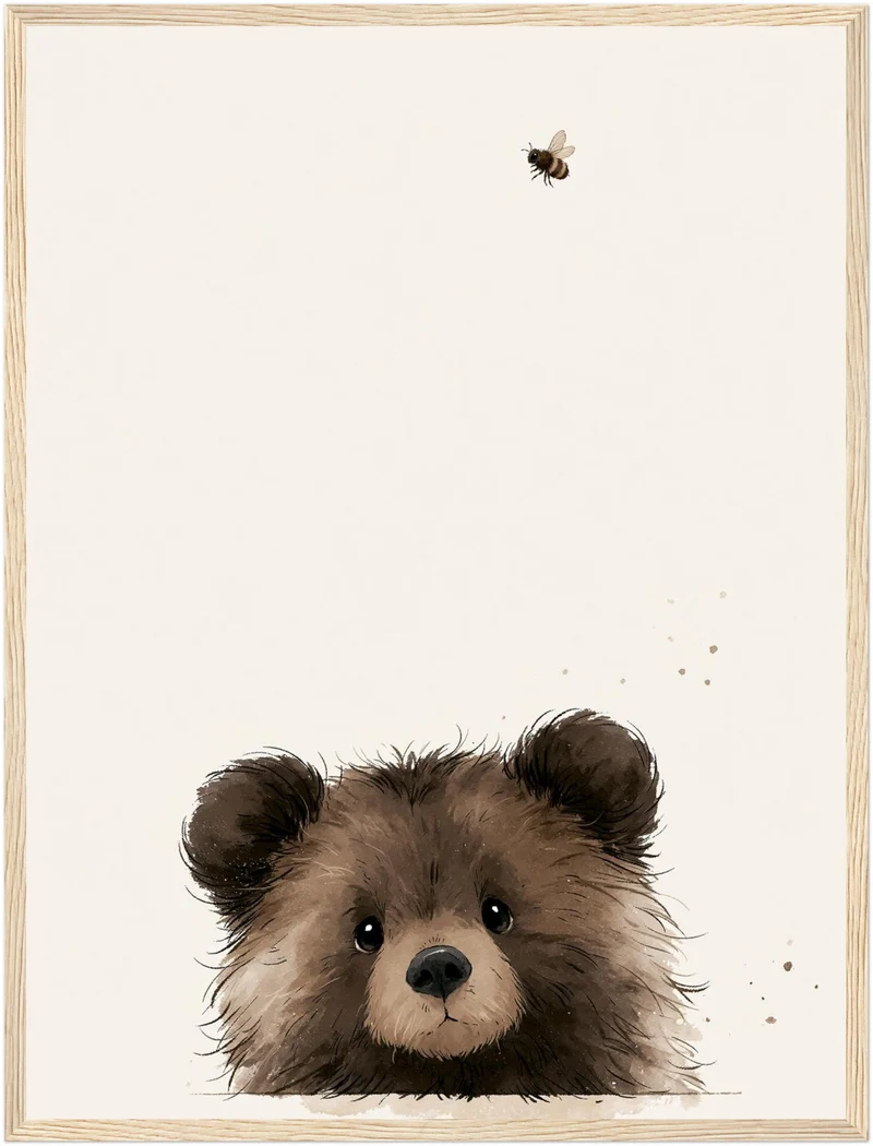 Bärchen und die Biene Poster
