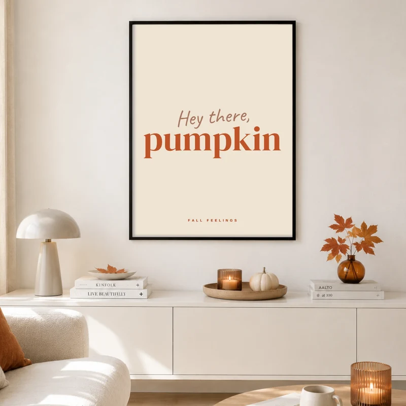 Hey there Pumpkin Herbst Poster
