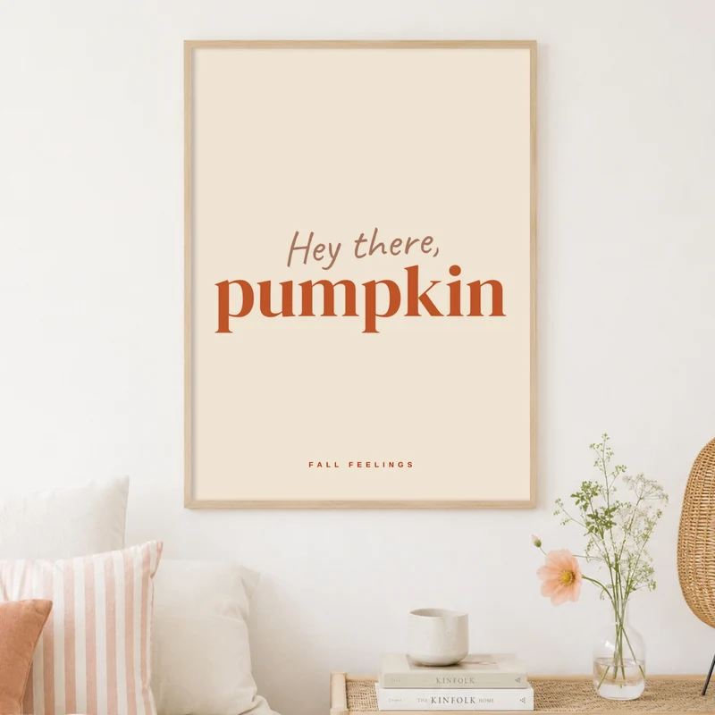Hey there Pumpkin Herbst Poster