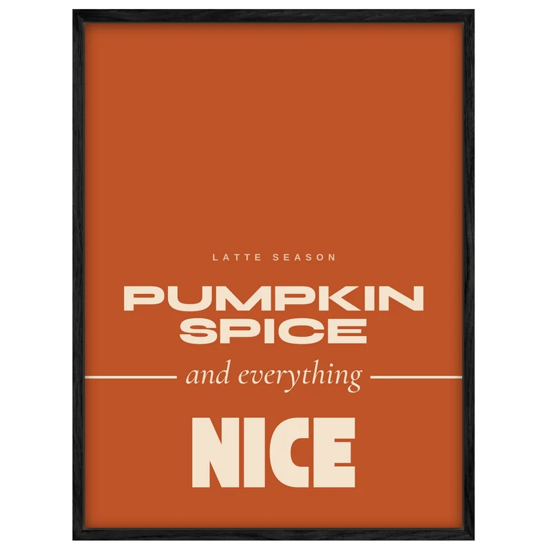 Pumpkin Spice Latte Season Leinwand