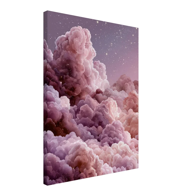 Magische Wolken im Sternenlicht Leinwand