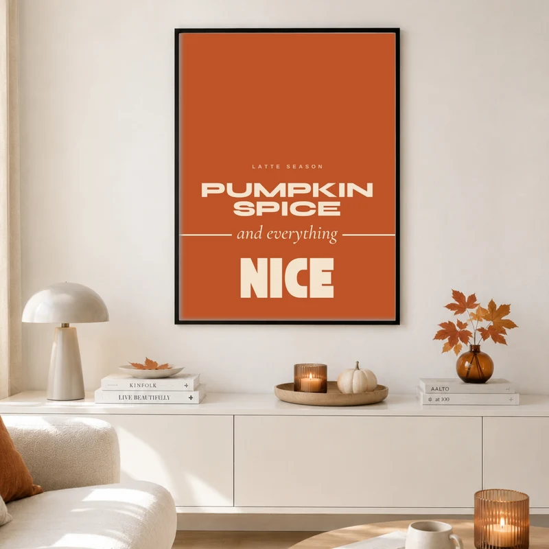 Pumpkin Spice Latte Season Poster