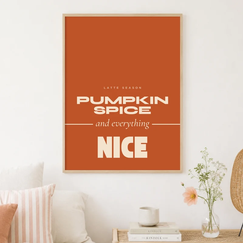 Pumpkin Spice Latte Season Poster