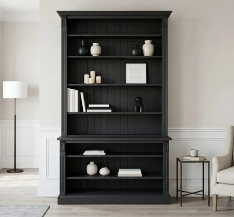 Casa Padrino Bücherregal im Landhausstil, 141 x 40 x 230 cm