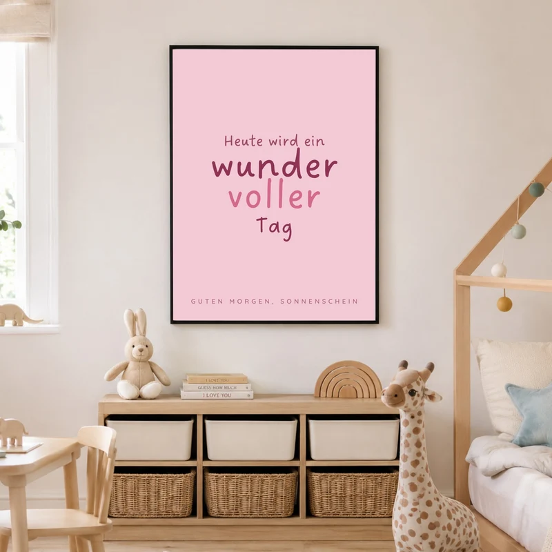 Wundervoller Tag Spruch Poster