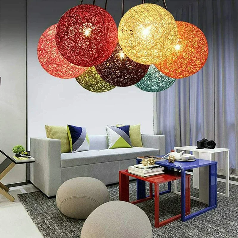 Rattan Pendelleuchte Ø 20cm schirme für Hängelampen~2061