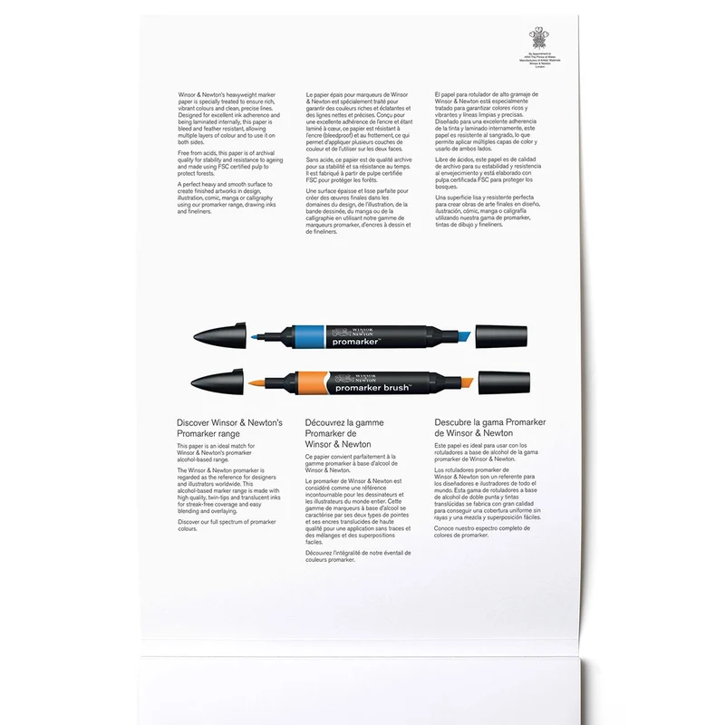 Winsor & Newton - Bleedproof Marker Pad Heavy Weight A4 160gsm