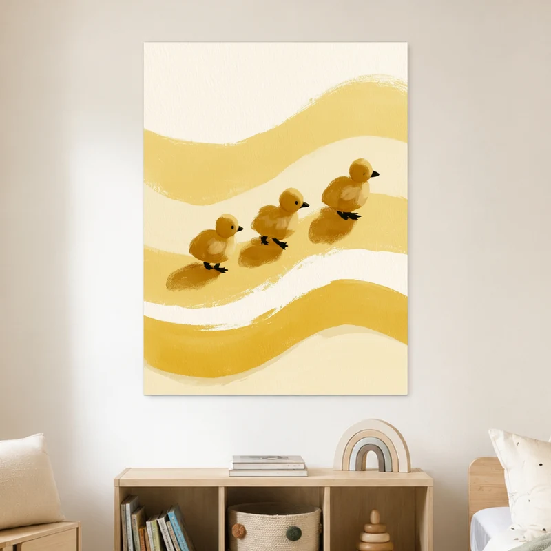 Drei kleine Entlein Leinwand