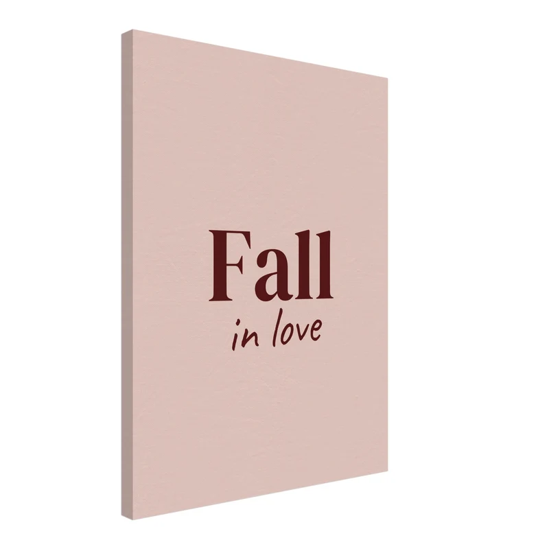Fall in Love Herbst Leinwand