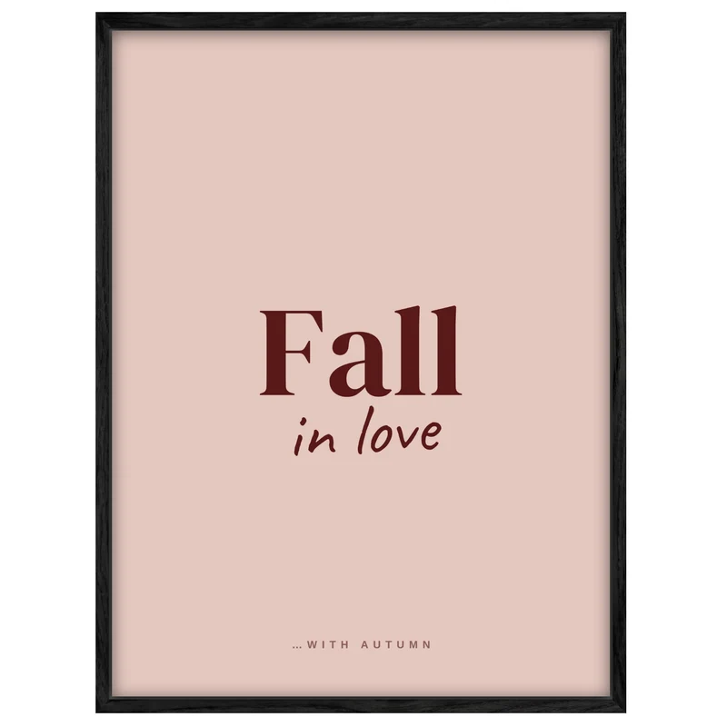 Fall in Love Herbst Leinwand