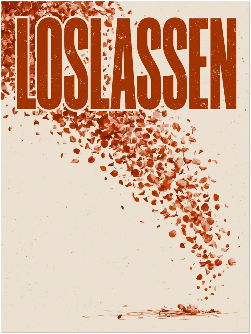 Loslassen Herbstblätter Leinwand