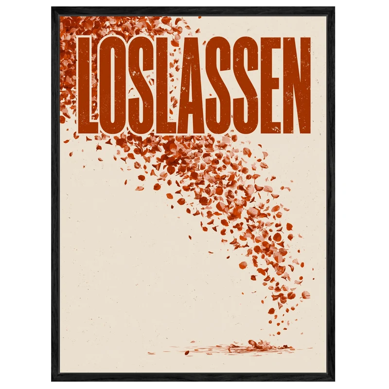 Loslassen Herbstblätter Leinwand