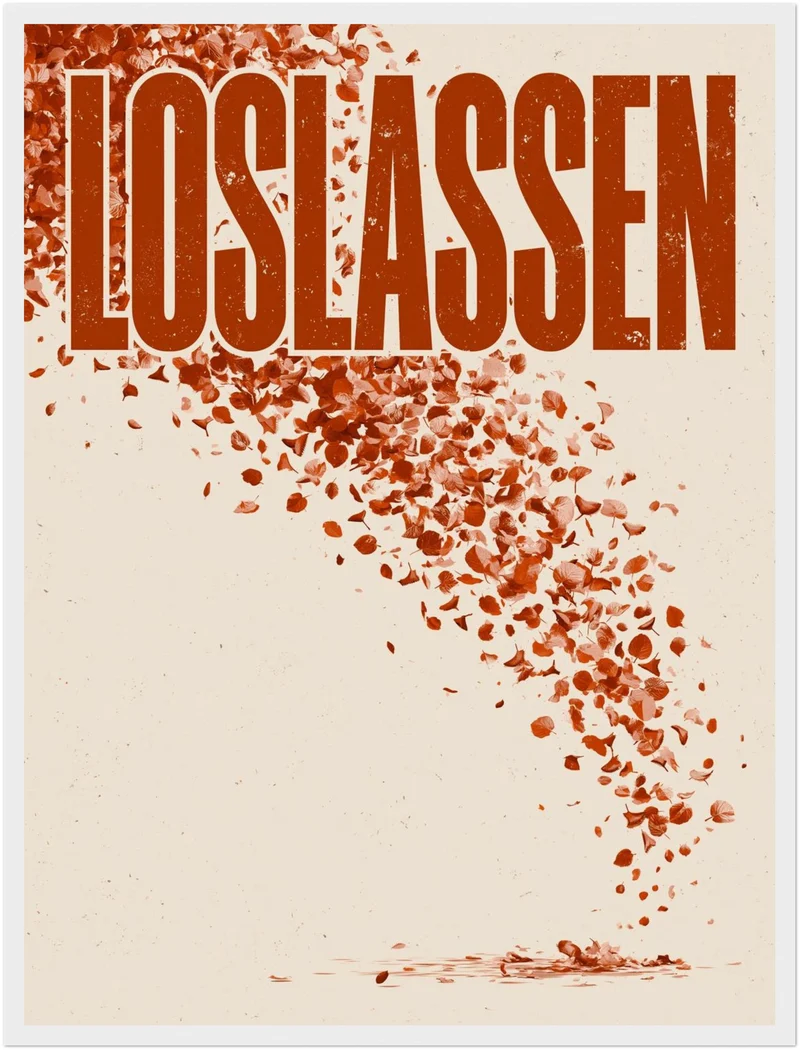 Loslassen Herbstblätter Poster