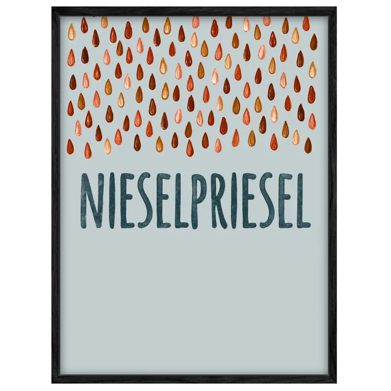 Nieselpriesel Regentropfen Leinwand