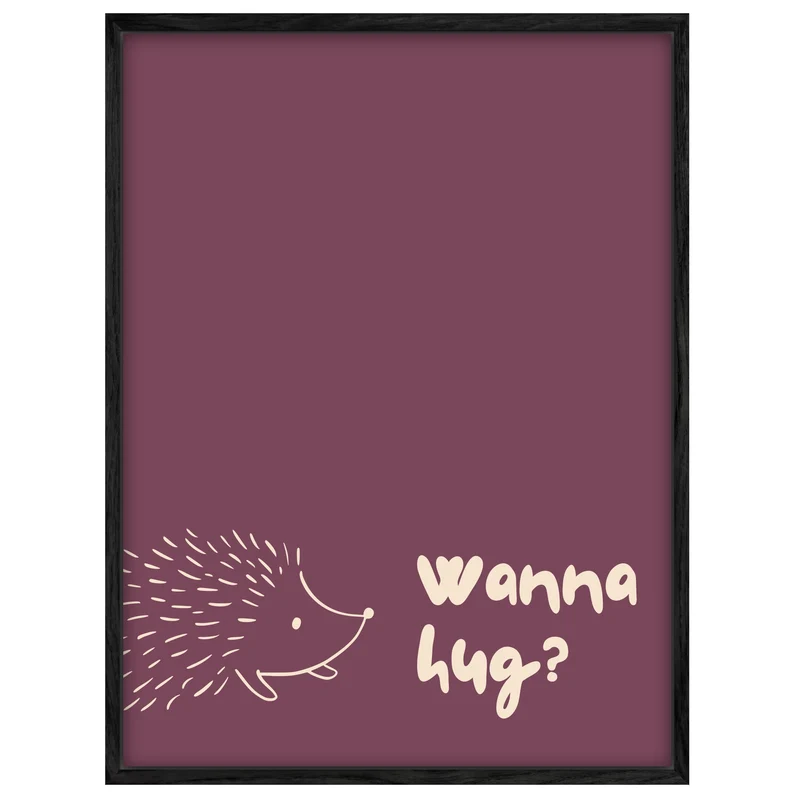 Igel Wanna Hug Leinwand