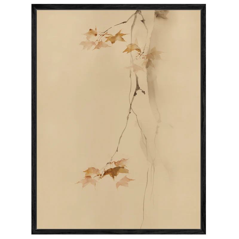 Herbstäste im Fallen Leinwand