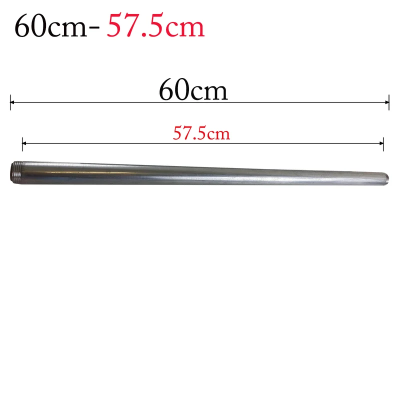Verzinktes Eisenrohr mit Gewinde - 3/4" Kohlenstoffstahlrohr/Rohr 60 cm Rohrbeleuchtungszubehör~1973