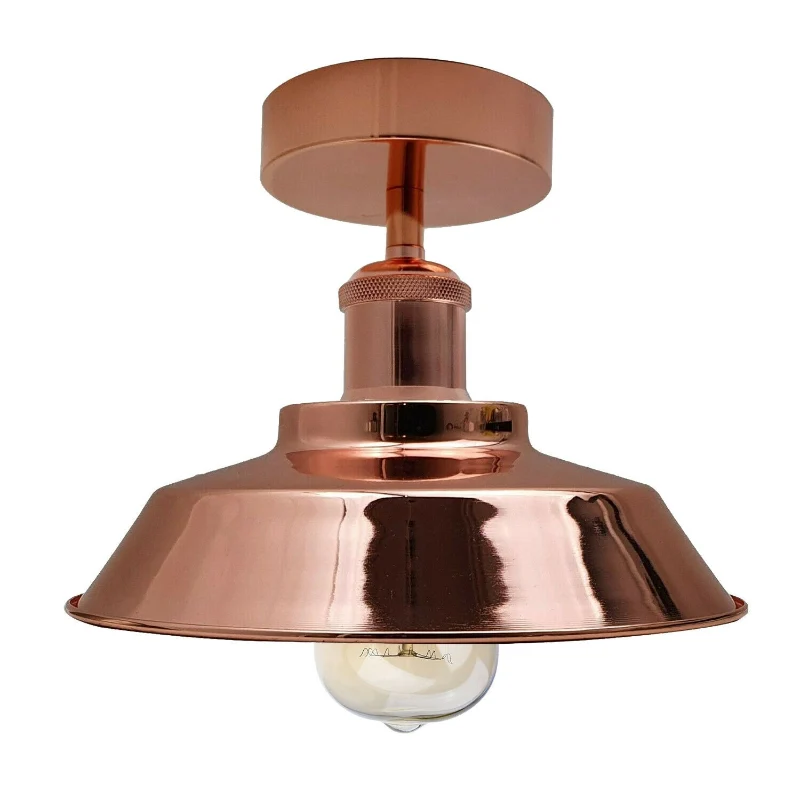 lidsone.comckenleuchte Roségold 22cm Retro Design E27 ~2039