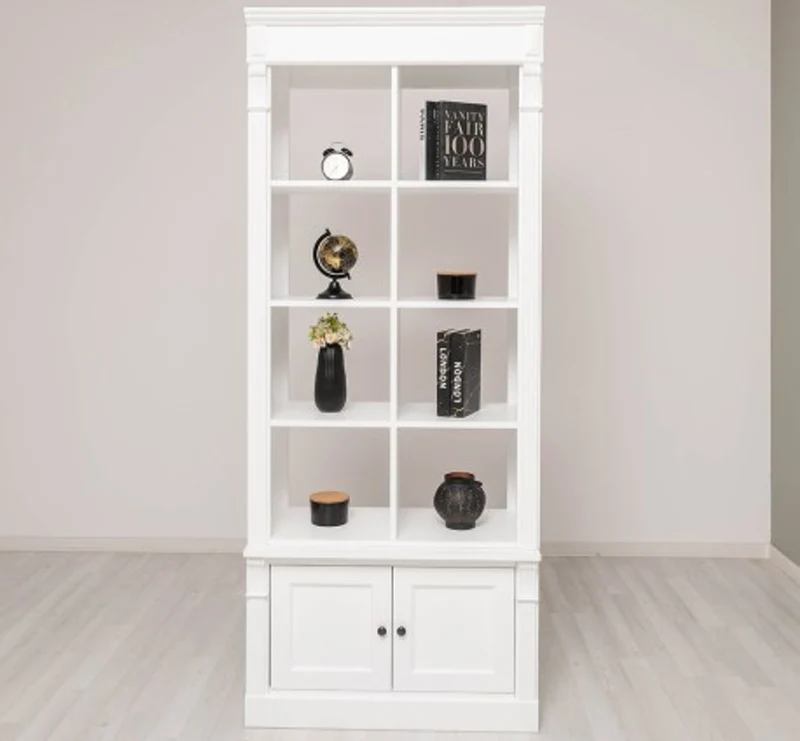 Casa Padrino Bücherregal im Landhausstil, 90 x 53 x 220 cm