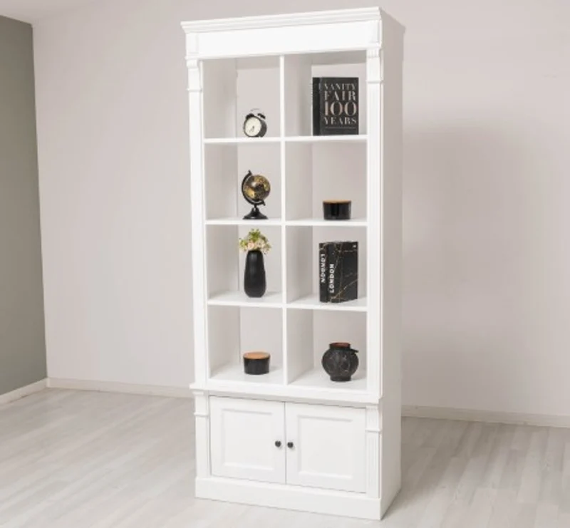 Casa Padrino Bücherregal im Landhausstil, 90 x 53 x 220 cm
