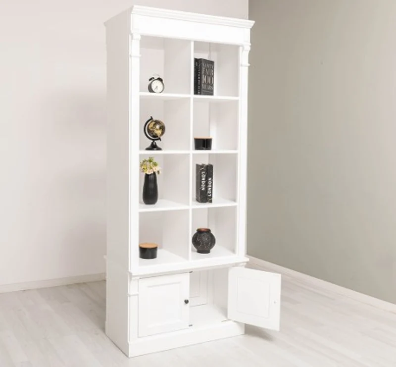 Casa Padrino Bücherregal im Landhausstil, 90 x 53 x 220 cm