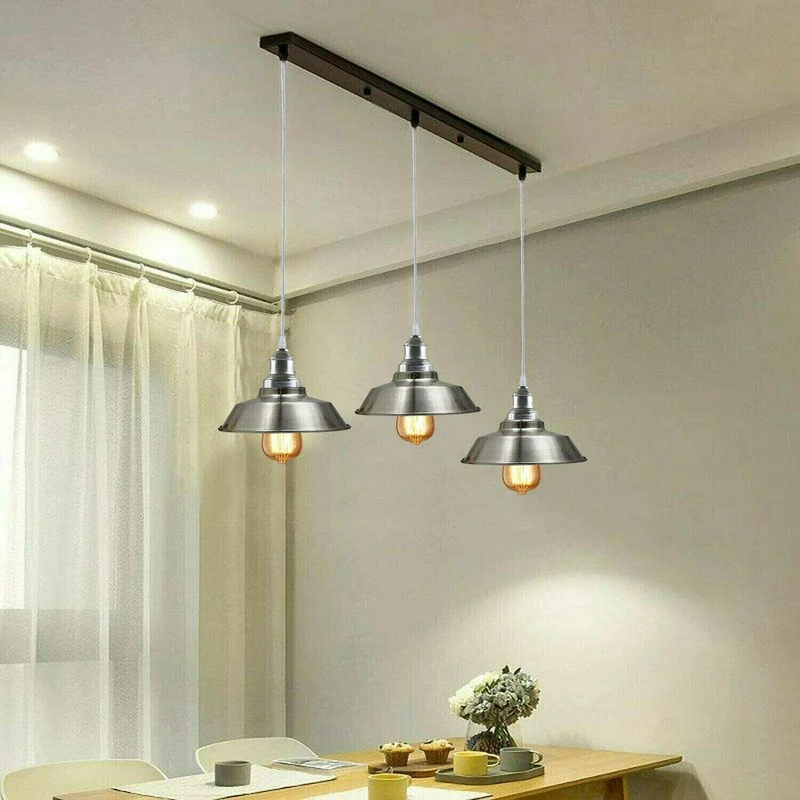 Bowl Shape Deckenpendelleuchte: Moderne LED Pendelleuchte Satin Nickel~1996