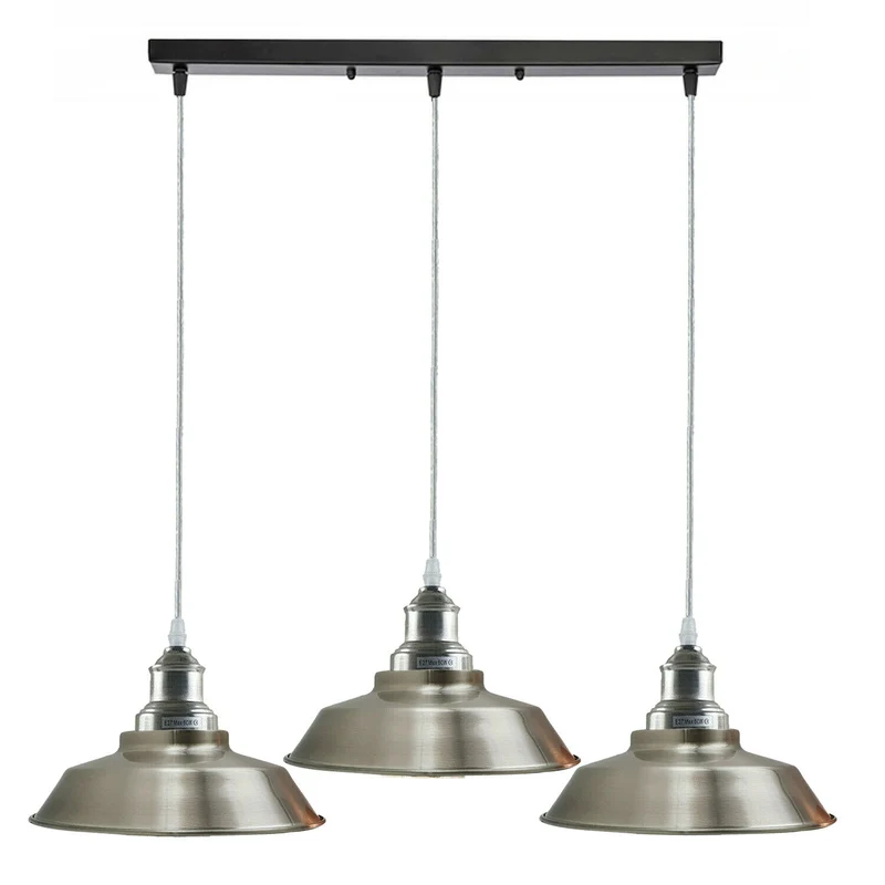 Bowl Shape Deckenpendelleuchte: Moderne LED Pendelleuchte Satin Nickel~1996