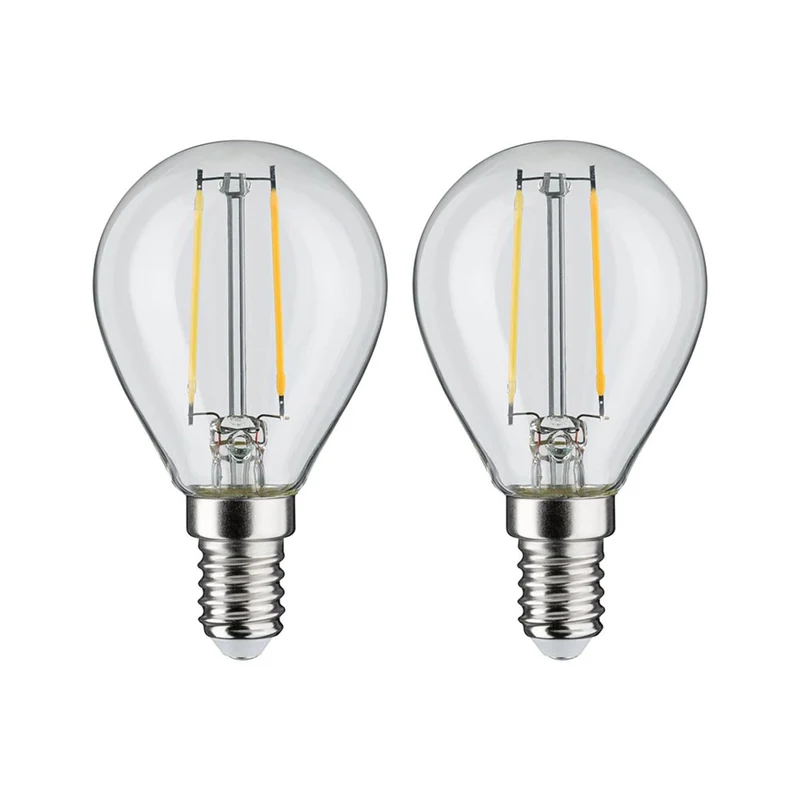 E14 2,7W LED Tropfen 2700K Filament Klar