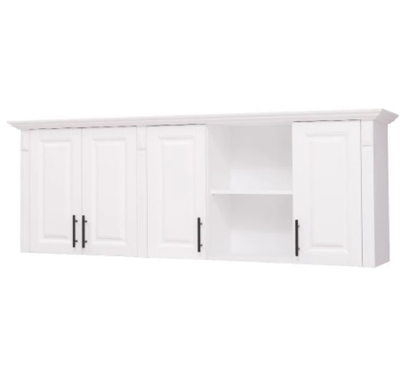 Casa Padrino Küchenschrank im Landhausstil mit 4 Türen, 185 x 35 x 65 cm