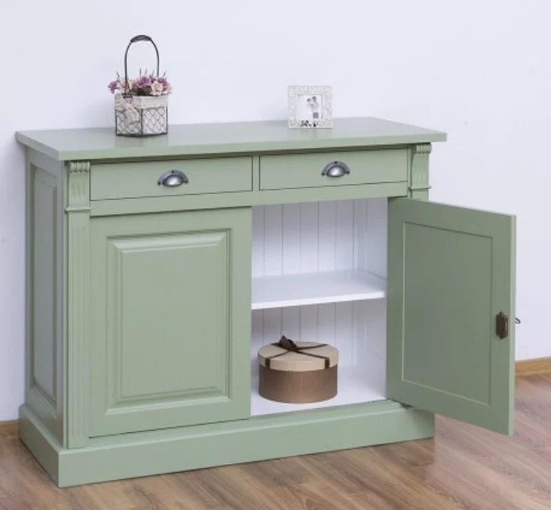 Casa Padrino Sideboard im Landhausstil mit 2 Türen und 2 Schubladen, 116 x 51 x 90 cm