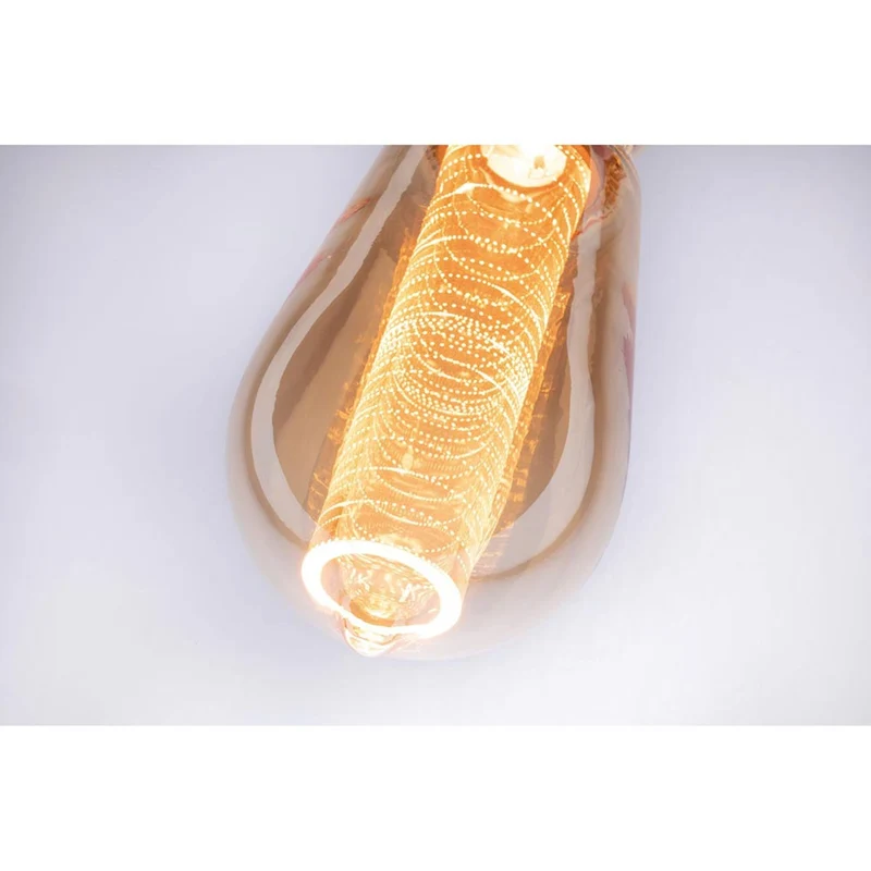 E27 3,6W LED Kolben Ringmuster 1800K Dimmbar, Gold