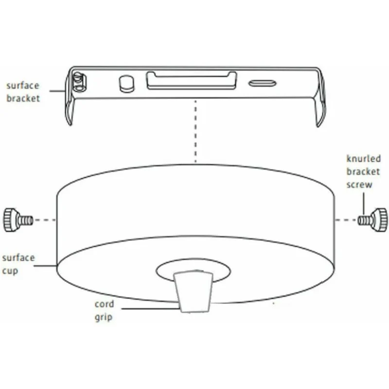 lidsone.comckenleuchten Halterung 185mm Montagebügel Set ~1278