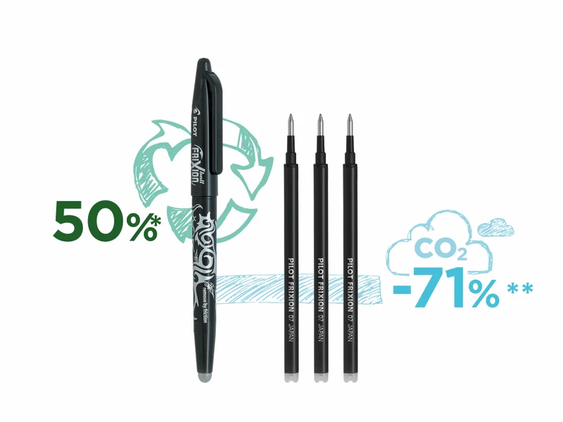 Pilot - FriXion Ball 0.7 - Erasable Gel Ink Rollerball pen - Blue - Medium Tip