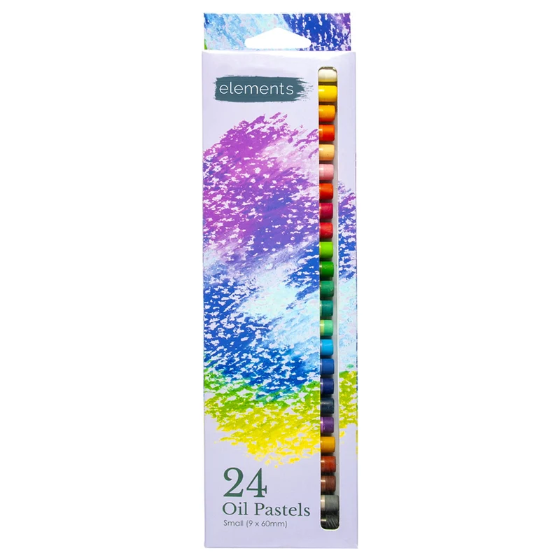 Elements Slim Oil Pastels 24 Pack
