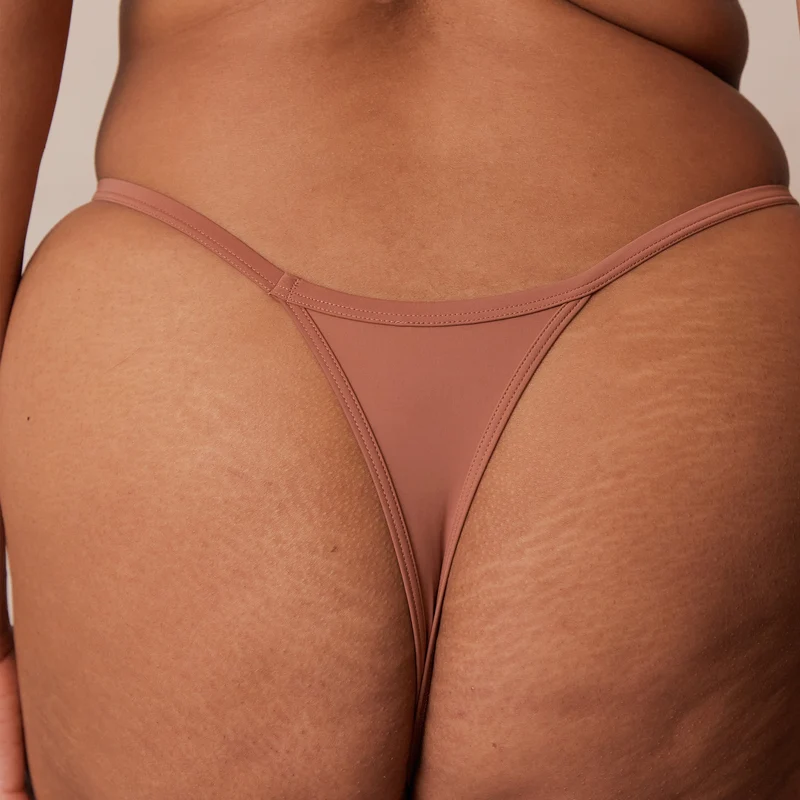 Classic Plunge T-shirt BH - Mokka